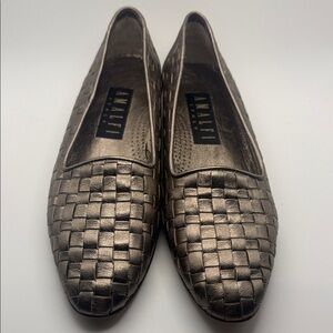 Women’s Woven Bronze Loafers